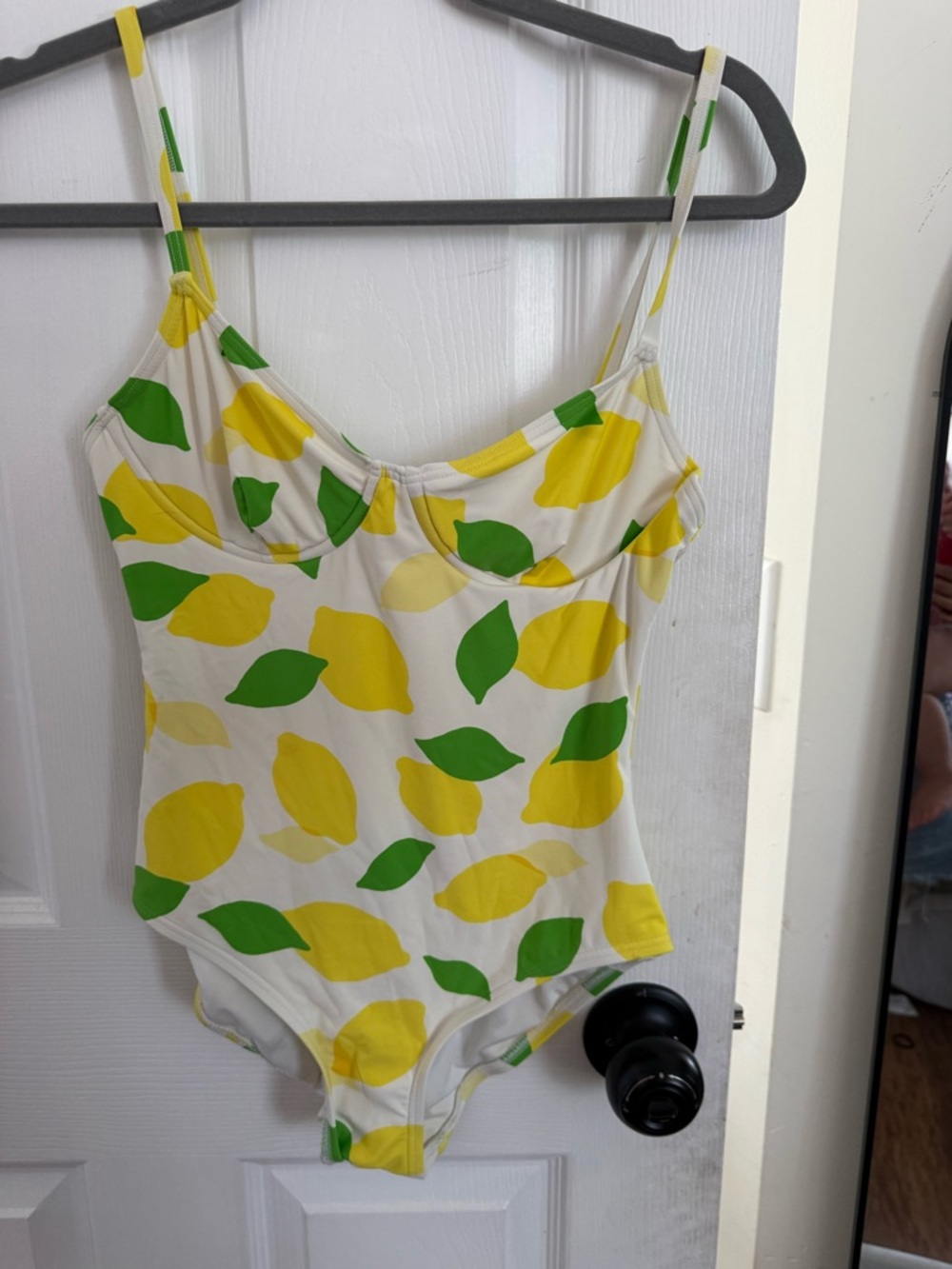 kate spade Lemon-Print One-Piece Bodysuit - White, Yellow, Green